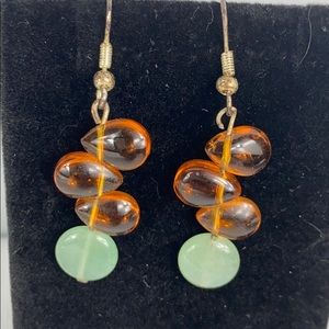 Beaded Dangle Hook Earrings Jewelry